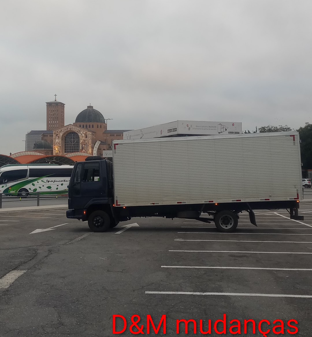 Caminhão da D&M Mudanças em viagem de longa distância